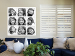 photo collage on canvas