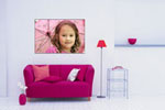 foto op canvas met meisje