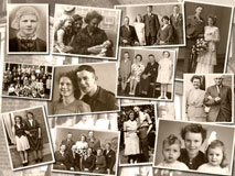 Fotocollage met oude foto's